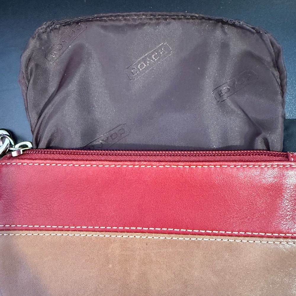 Coach Rare Vintage Rugby Leather Wristlet Clutch EUC - Picture 7 of 9